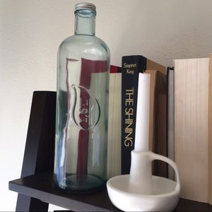 Glass bottle with cap